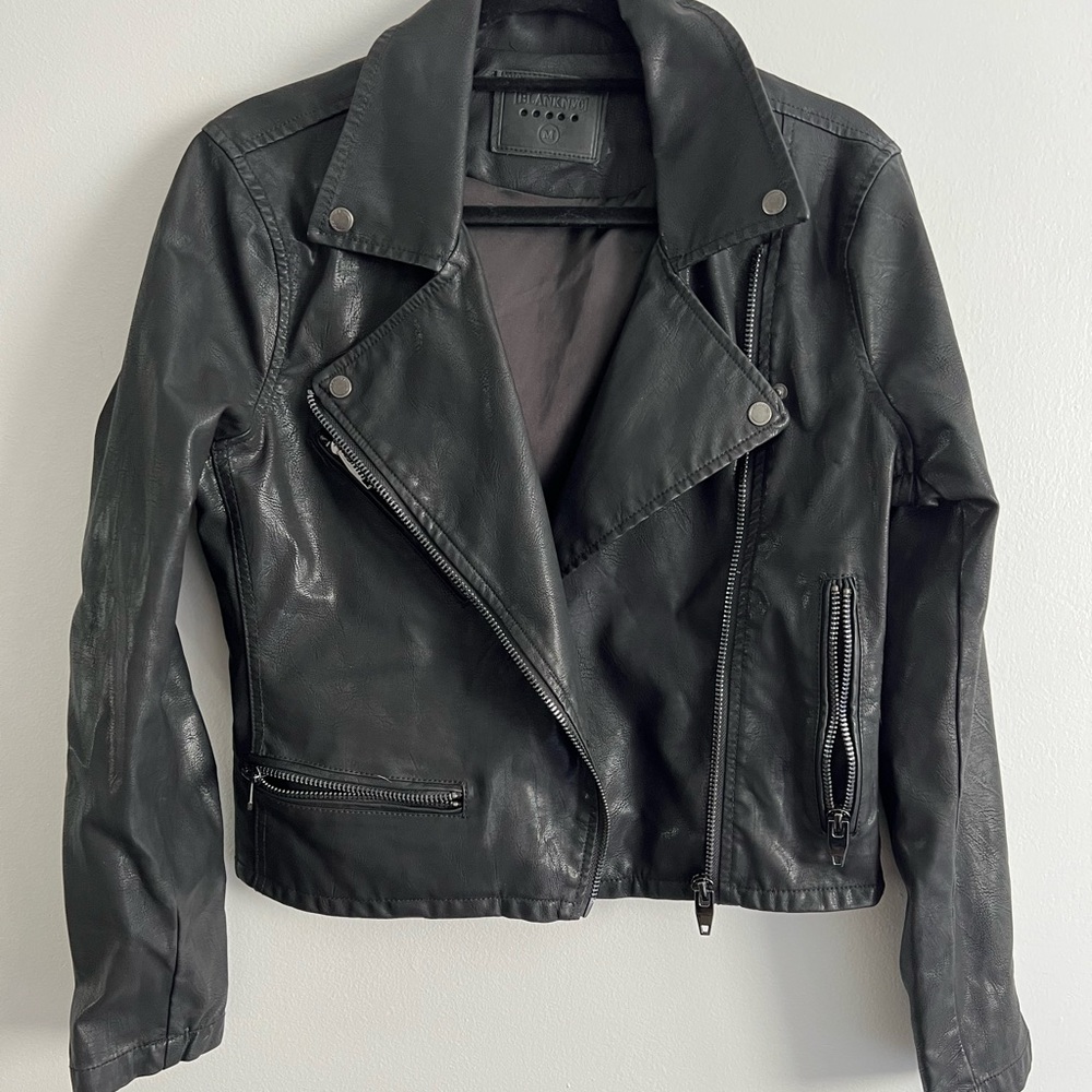 Blank NYC black jacket size medium NWOT